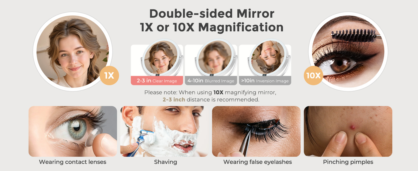 Wall Mounted Lighted Makeup Mirror