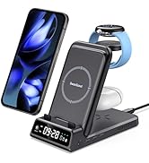 SwanScout Wireless Charger Stand for Google Pixel Watch 2/Fitbit Versa 4, 3 in 1 Wireless Chargin...