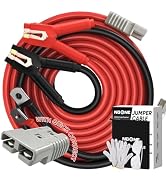 NOONE 0 Gauge 30 FT Heavy Duty Jumper Cables - 1000Amp Quick Connect Automotive Booster Jumper Ca...