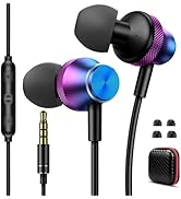 Wired Earbuds with Microphone 3.5mm Jack for iPhone iPad iPod Computer,Headphones Wired Noise Can...