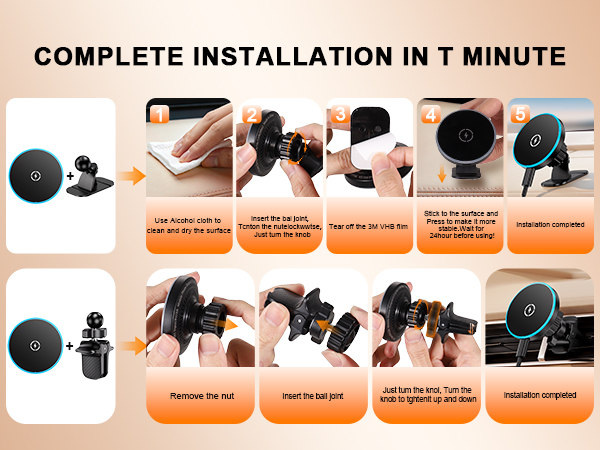 wireless car phone holder