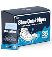 Jevvu Shoe Cleaner Wipes, 35 Individually Wrapped Sneaker Cleaning Wipes for Shoes, Portable Shoe...