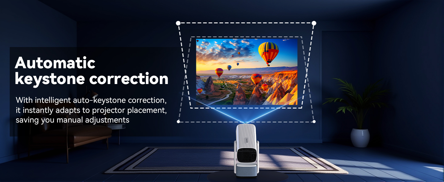 Auto keystone video projector
