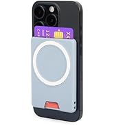 PROfezzion Minimalist Slim Magnetic Wallet, Anti-slip Durable Plastic Card Holder 2-Cards Designe...