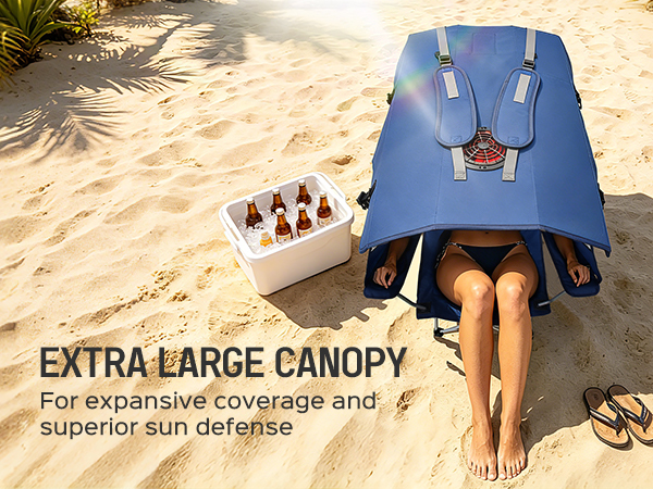 beach chairs with canopy