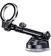 pop-tech for MagSafe Car Mount, [Aviation-Grade Aluminum] Universal Magnetic Phone Holder for Car...