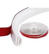 Qiveno 40Ft Silicone Door Weather Stripping Door Seal Strip for Doors &amp; Windows, 2Pcs High Self-A...