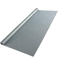 Yescom Garage Floor Mat Roll 13x5FT PVC Diamond Plate 1.6mm Thickened Gray