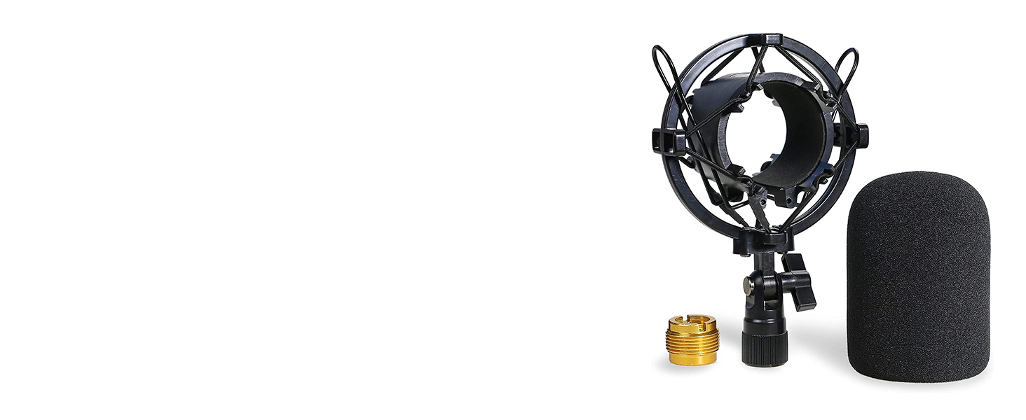 Audiotechnica AT2020 Foam Mic Windscreen - 2 Pack Large Size Microphone Cover Pop Filter