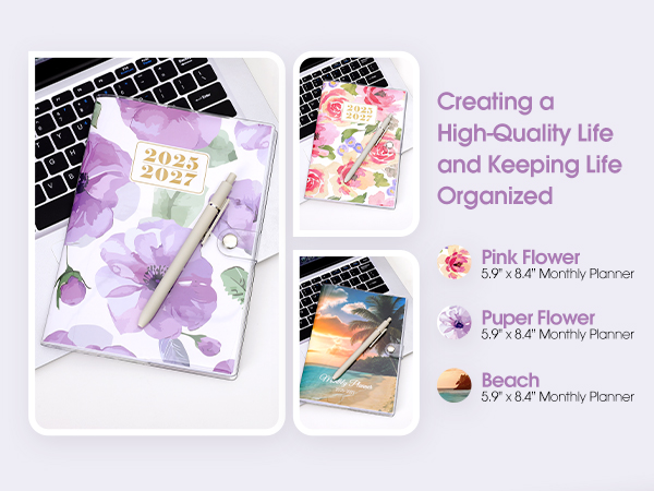A5 Floral Monthly Planner