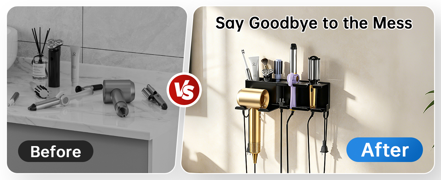 blow dryer holder wall mounted