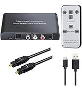 Neoteck 192kHz Digital to Analog Audio Converter with IR Remote Control, DAC Converter Digital Co...