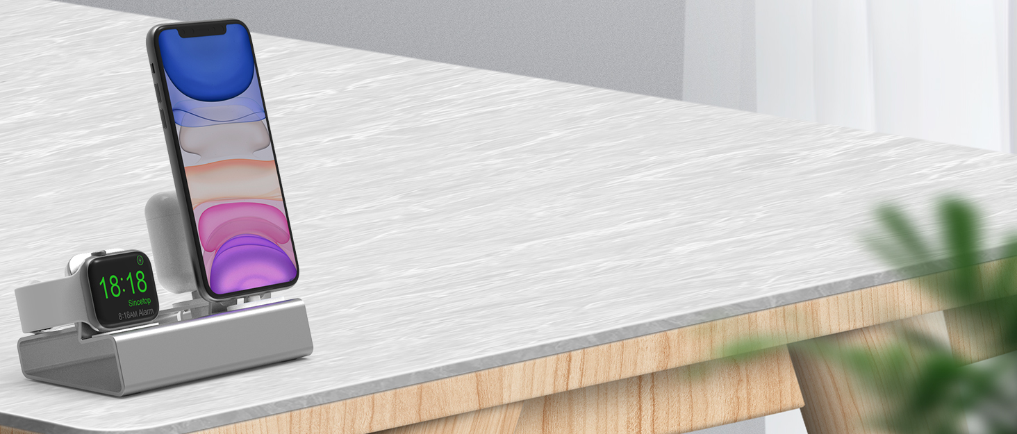charging stand for iphone / apple watch / airpoods