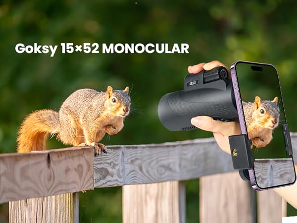 Gosky 15x52 Monocular for Adults High Powered