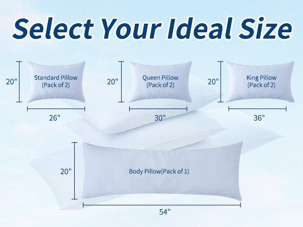 cooling pillow bed pillows for sleeping memory foam pillows 2 pack