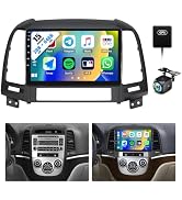 [4Core 2+64G] Android 15 Car Radio Stereo for Hyundai Santa Fe 2006-2012 with Wireless Carplay&amp;An...