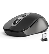 Wireless Mouse for Laptop, PC, Chromebook, Mac, MacBook, Silent Wireless Mouse with USB Nano Rece...