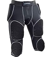 Sports Unlimited Adult 7 Pad Integrated Football Girdle - Flex Thigh Pads