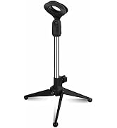 5 Core Mic Stand Desk Height Adjustable 7.5 to 12 Inch Table Tripod Mirophone Holder Portable Des...