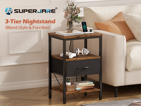 nightstand bedroom storage end table wood nightstand dresser for bedroom side bed table bedroom