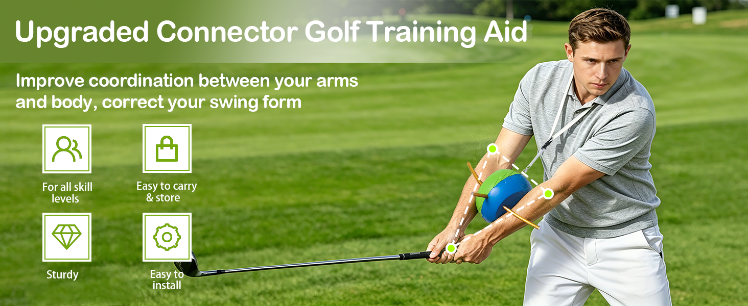 Upgraded Connector Golf Training Aid