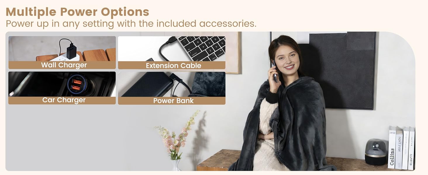 cordless heating blanket