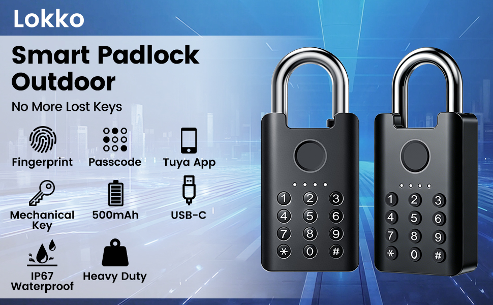 smart padlock outdoor