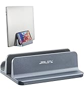 JARLINK 2-in-1 Design Vertical Laptop Stand Holder, Aluminum Laptop Stand for Desk with Adjustabl...