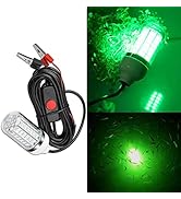 Underwater Fishing LED Light 15w,12v,Green Light IP68 Waterproof Lamp 360 Degree All-Round Underw...