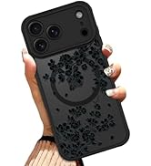 OOK Case for iPhone 17 Pro Max 6.9 Inch (Compatible with MagSafe) Floral Flowers Design Transluce...