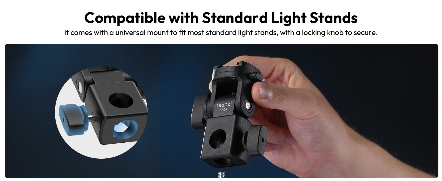 Adjust your lighting with ease using the 180° tilt feature