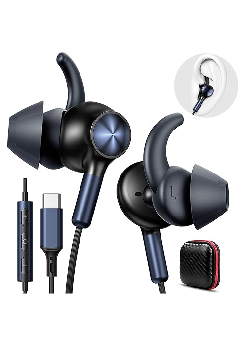 sports usb-c wired earbuds