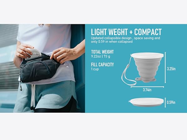 collapsible cup with lid