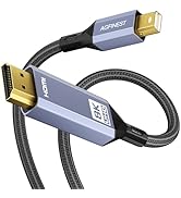AGFINEST 8K Mini DisplayPort to HDMI Cable 6.6ft Mini DP 1.4 to HDMI Nylon Braided Aluminum Shell...
