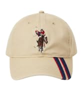 U.S. Polo Assn. Dad Hat, 100% Cotton Adjustable Baseball Cap with Horse Logo and Diagonal Stripes...