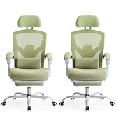 Sweetcrispy Office Computer Desk Chair Set of 2, Ergonomic High-Back Mesh Rolling Work Swivel Cha...