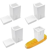 ZLY 3 PCS Butter Spreader Dispenser with Built-In Cover,Plastic Corn Butter Spreader,Butter Holde...