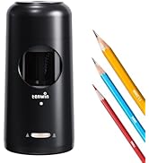 tenwin Rechargeable Electric Pencil Sharpener, Fully Automatic Pencil Sharpener for 7-11.5mm Penc...