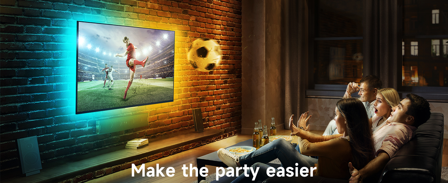 behind tv led lighting