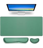 Gimars 3 in1 Mouse Pad and Keyboard Wrist Rest, Large Gaming Mouse Pad & Keyboard Wrist Rest Supp...