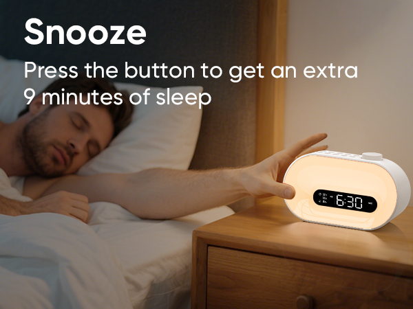 alarm clocks for bedrooms is easy to snooze by hitting the big raised round button on the top