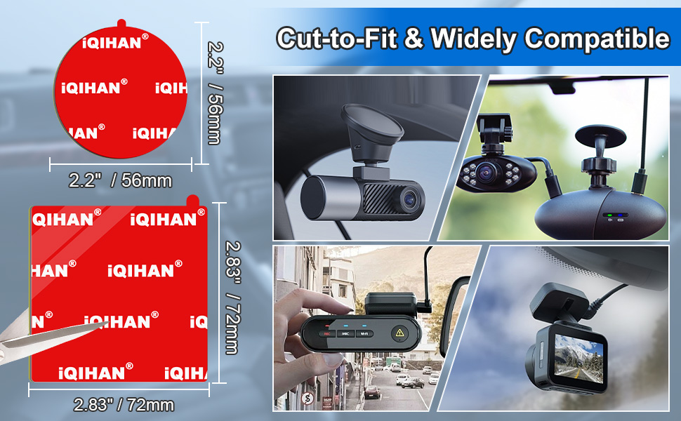 car dash cam sticky adhesive pads