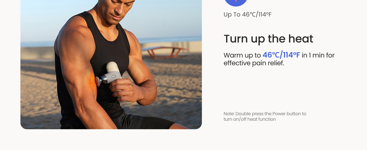 mini massage gun with heat