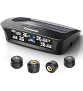 Tymate RV Tire Pressure Monitoring System, Tire Pressure Monitor with Solar Charge, TPMS with 4 S...