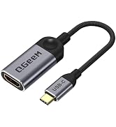 QGeeM USB C to HDMI Adapter 4K Cable, USB Type-C to HDMI Adapter [Thunderbolt 3/4] HDMI for Lapto...