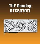 ASUS TUF Gaming GeForce RTX 5070 Ti 16GB GDDR7 White OC Edition Gaming Graphics Card
