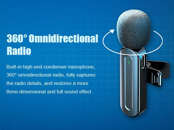 Wireless Lavalier Microphones for iPhone