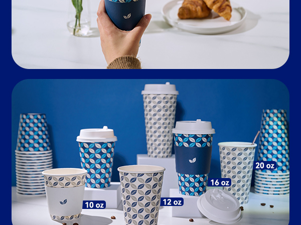 coffee cups with lids sleeves