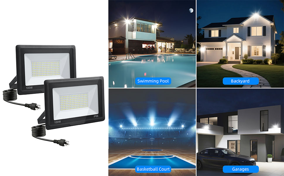 100W LED Flood Lights Outdoor
