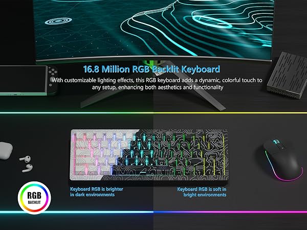 65% keyboard gaming custom keyboard gravastar keyboard creamy keyboard wireless keyboard